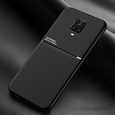 Custodia Silicone Ultra Sottile Morbida Cover con Magnetico per Xiaomi Redmi Note 9 Pro Nero