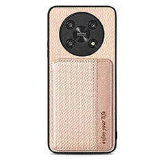 Custodia Silicone Ultra Sottile Morbida Cover con Magnetico S01D per Huawei Honor Magic4 Lite 5G Oro