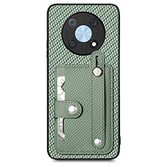 Custodia Silicone Ultra Sottile Morbida Cover con Magnetico S01D per Huawei Nova Y90 Verde