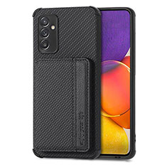 Custodia Silicone Ultra Sottile Morbida Cover con Magnetico S01D per Samsung Galaxy A05s Nero