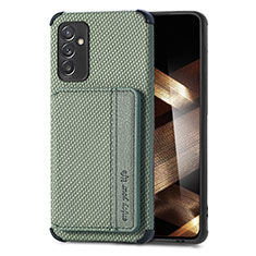 Custodia Silicone Ultra Sottile Morbida Cover con Magnetico S01D per Samsung Galaxy A15 4G Verde