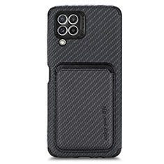 Custodia Silicone Ultra Sottile Morbida Cover con Magnetico S01D per Samsung Galaxy A22 4G Nero