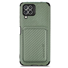 Custodia Silicone Ultra Sottile Morbida Cover con Magnetico S01D per Samsung Galaxy M32 4G Verde