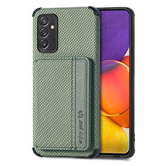 Custodia Silicone Ultra Sottile Morbida Cover con Magnetico S01D per Samsung Galaxy M34 5G Verde