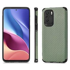 Custodia Silicone Ultra Sottile Morbida Cover con Magnetico S01D per Xiaomi Mi 11i 5G Verde