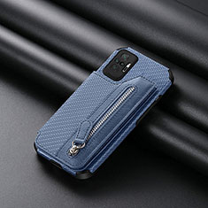 Custodia Silicone Ultra Sottile Morbida Cover con Magnetico S01D per Xiaomi Redmi Note 10 Pro 4G Blu