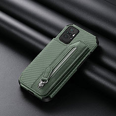 Custodia Silicone Ultra Sottile Morbida Cover con Magnetico S01D per Xiaomi Redmi Note 10 Pro 4G Verde
