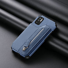 Custodia Silicone Ultra Sottile Morbida Cover con Magnetico S01D per Xiaomi Redmi Note 10T 5G Blu