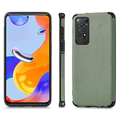 Custodia Silicone Ultra Sottile Morbida Cover con Magnetico S01D per Xiaomi Redmi Note 12 Pro 4G Verde