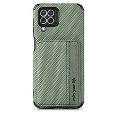 Custodia Silicone Ultra Sottile Morbida Cover con Magnetico S02D per Samsung Galaxy A22 4G Verde