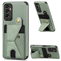 Custodia Silicone Ultra Sottile Morbida Cover con Magnetico S02D per Samsung Galaxy M13 4G Verde