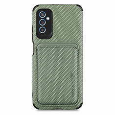 Custodia Silicone Ultra Sottile Morbida Cover con Magnetico S02D per Samsung Galaxy M52 5G Verde