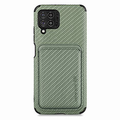 Custodia Silicone Ultra Sottile Morbida Cover con Magnetico S02D per Samsung Galaxy M62 4G Verde