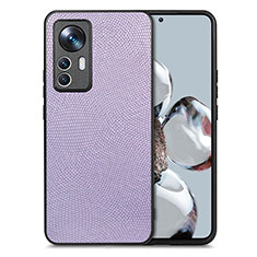 Custodia Silicone Ultra Sottile Morbida Cover con Magnetico S02D per Xiaomi Mi 12T 5G Lavanda