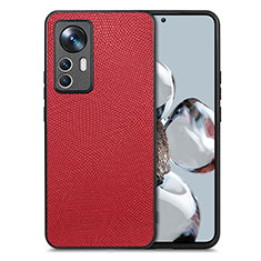 Custodia Silicone Ultra Sottile Morbida Cover con Magnetico S02D per Xiaomi Mi 12T 5G Rosso