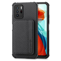 Custodia Silicone Ultra Sottile Morbida Cover con Magnetico S02D per Xiaomi Poco X3 GT 5G Nero