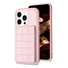 Custodia Silicone Ultra Sottile Morbida Cover con Magnetico S03D per Apple iPhone 13 Pro Oro Rosa