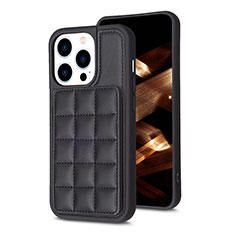 Custodia Silicone Ultra Sottile Morbida Cover con Magnetico S03D per Apple iPhone 15 Pro Nero