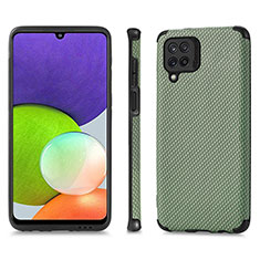 Custodia Silicone Ultra Sottile Morbida Cover con Magnetico S03D per Samsung Galaxy A22 4G Verde