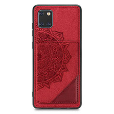 Custodia Silicone Ultra Sottile Morbida Cover con Magnetico S03D per Samsung Galaxy M60s Rosso