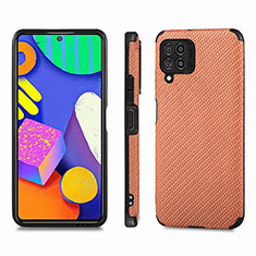 Custodia Silicone Ultra Sottile Morbida Cover con Magnetico S03D per Samsung Galaxy M62 4G Marrone