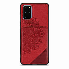 Custodia Silicone Ultra Sottile Morbida Cover con Magnetico S03D per Samsung Galaxy S20 Plus 5G Rosso