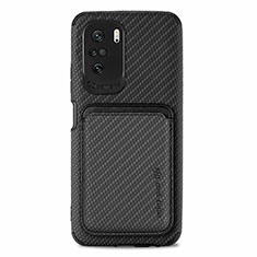 Custodia Silicone Ultra Sottile Morbida Cover con Magnetico S03D per Xiaomi Mi 11X 5G Nero