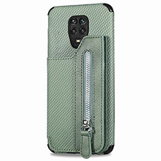 Custodia Silicone Ultra Sottile Morbida Cover con Magnetico S03D per Xiaomi Poco M2 Pro Verde