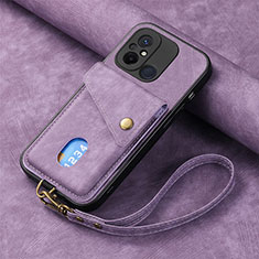 Custodia Silicone Ultra Sottile Morbida Cover con Magnetico S03D per Xiaomi Redmi 12C 4G Viola