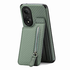 Custodia Silicone Ultra Sottile Morbida Cover con Magnetico S04D per Huawei Honor X7 Verde