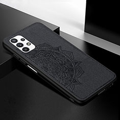 Custodia Silicone Ultra Sottile Morbida Cover con Magnetico S04D per Samsung Galaxy A32 5G Nero