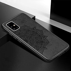 Custodia Silicone Ultra Sottile Morbida Cover con Magnetico S04D per Samsung Galaxy A71 4G A715 Nero