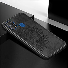 Custodia Silicone Ultra Sottile Morbida Cover con Magnetico S04D per Samsung Galaxy M31 Prime Edition Nero