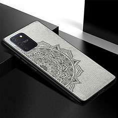 Custodia Silicone Ultra Sottile Morbida Cover con Magnetico S04D per Samsung Galaxy M80S Grigio