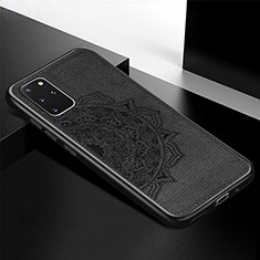 Custodia Silicone Ultra Sottile Morbida Cover con Magnetico S04D per Samsung Galaxy S20 Plus Nero