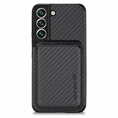 Custodia Silicone Ultra Sottile Morbida Cover con Magnetico S04D per Samsung Galaxy S25 Plus 5G Nero