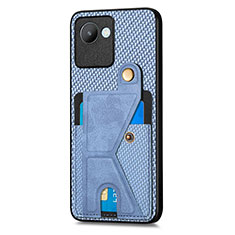 Custodia Silicone Ultra Sottile Morbida Cover con Magnetico S05D per Realme Narzo 50i Prime Blu