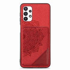 Custodia Silicone Ultra Sottile Morbida Cover con Magnetico S05D per Samsung Galaxy A32 4G Rosso