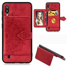 Custodia Silicone Ultra Sottile Morbida Cover con Magnetico S05D per Samsung Galaxy M10 Rosso