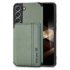 Custodia Silicone Ultra Sottile Morbida Cover con Magnetico S05D per Samsung Galaxy S24 5G Verde