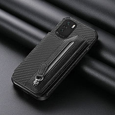 Custodia Silicone Ultra Sottile Morbida Cover con Magnetico S05D per Xiaomi Redmi K40 5G Nero