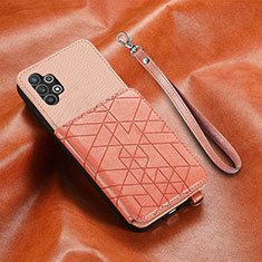 Custodia Silicone Ultra Sottile Morbida Cover con Magnetico S07D per Samsung Galaxy A32 4G Rosa