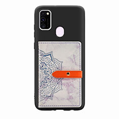 Custodia Silicone Ultra Sottile Morbida Cover con Magnetico S07D per Samsung Galaxy M30s Viola