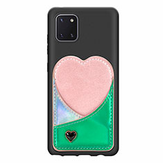 Custodia Silicone Ultra Sottile Morbida Cover con Magnetico S07D per Samsung Galaxy M60s Verde