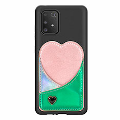 Custodia Silicone Ultra Sottile Morbida Cover con Magnetico S07D per Samsung Galaxy M80S Verde