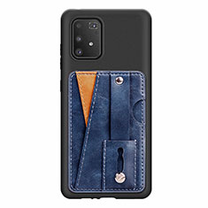 Custodia Silicone Ultra Sottile Morbida Cover con Magnetico S08D per Samsung Galaxy S10 Lite Blu