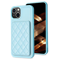 Custodia Silicone Ultra Sottile Morbida Cover con Magnetico S10D per Apple iPhone 13 Cielo Blu