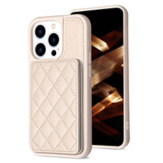 Custodia Silicone Ultra Sottile Morbida Cover con Magnetico S10D per Apple iPhone 13 Pro Max Oro