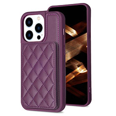 Custodia Silicone Ultra Sottile Morbida Cover con Magnetico S10D per Apple iPhone 13 Pro Max Viola