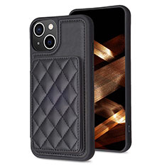 Custodia Silicone Ultra Sottile Morbida Cover con Magnetico S10D per Apple iPhone 15 Nero